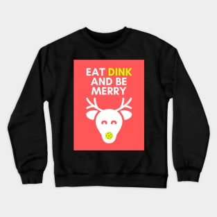 Funny Pickleball Christmas Design Crewneck Sweatshirt